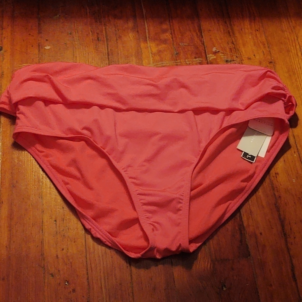 Kenneth Cole Reaction Hot Pink Swim Bikini Bottoms Sz 1X NWT